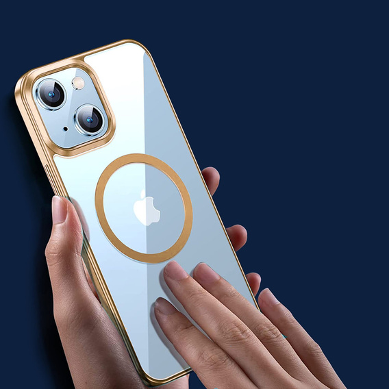 Telefontok a iPhone 14 Plus, ERBORD Hybrid MagSafe Case, arany