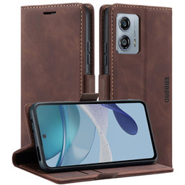 Telefontok a Motorola Moto G53, ERBORD Vintage, pénztárca patenttal, kávé