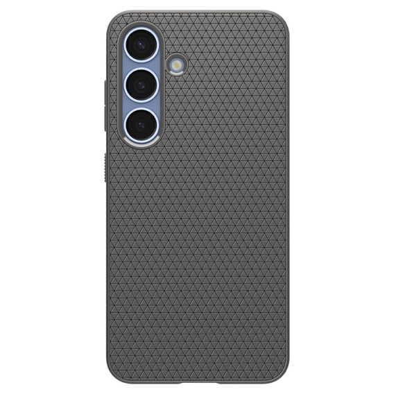 A Spigen tok Samsung Galaxy S25, Liquid Air, fekete + 9H edzett üveghez
