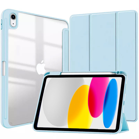 Tok iPad 10.9 2022 10 Gen, Smartcase Hybrid, tolltartó résszel, kék
