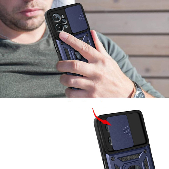 Telefontok a Realme C31, CamShield Slide, tengerészkék