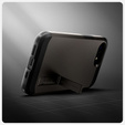 Spigen tok iPhone 16E készülékhez, Tough Armor Mag Mag MagSafe, szürke + 9H edzett üveg