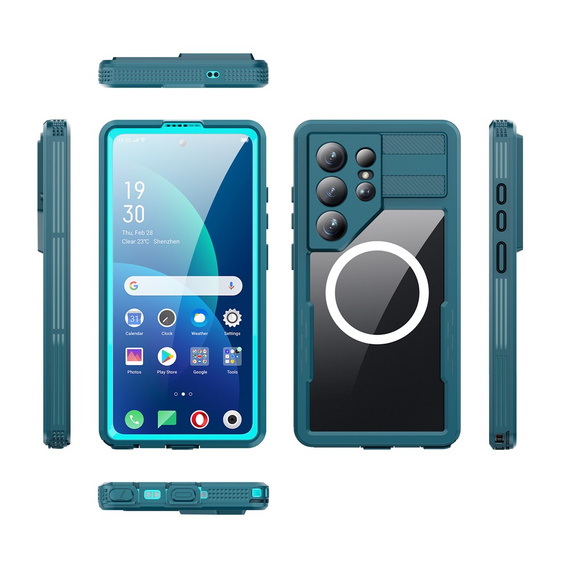 Redpepper MagSafe vízálló tok Samsung Galaxy S26 Ultra készülékhez, kék