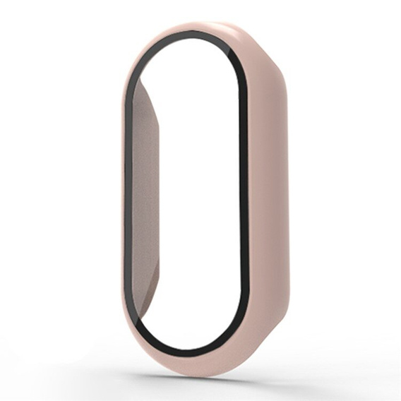 2in1 tok + edzett üveg a Xiaomi Smart Band 10 / 9 / 8-hoz, rózsaszín