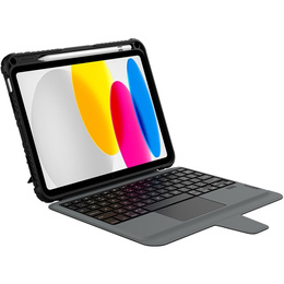 Tok + billentyűzet iPad 10.9 2022, NILLKIN Bumper Pen Slot, fekete
