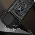 Telefontok a iPhone XR, CamShield Slide, fekete
