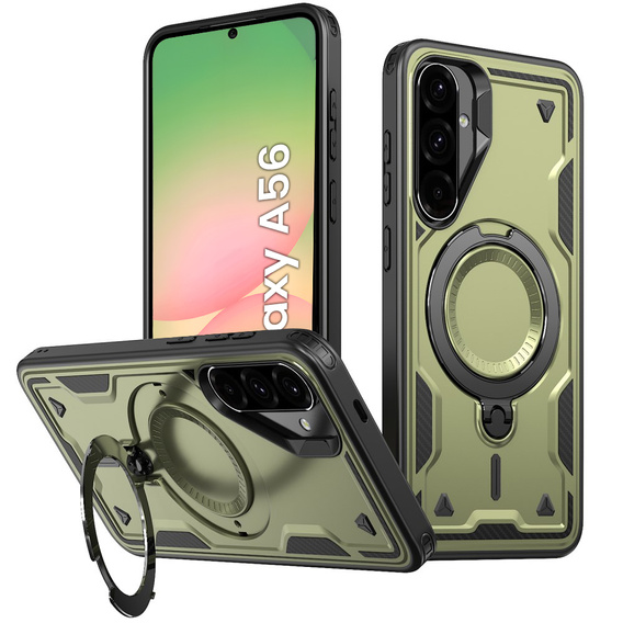 Tok Samsung Galaxy A56, Military MagSafe, zöld