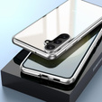 Tok Samsung Galaxy S24 FE, Magnetic Dual Glass, ezüst