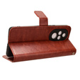 Pattintható tok a Honor 200 Pro 5G, Crazy Horse Wallet, barna