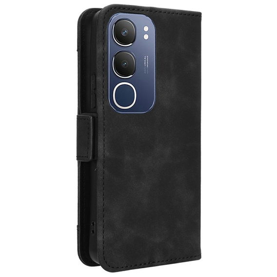 Pattintható tok a Vivo Y19s, Card Slot, fekete
