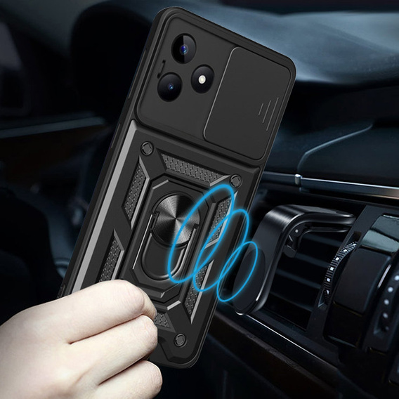 Telefontok a Realme C53 4G, CamShield Slide, fekete
