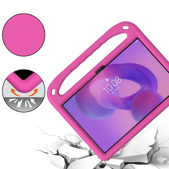 Gyermek tok Lenovo Tab M11, gyermek tok fogantyúval, fekete
