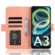Pattintható tok a Xiaomi Redmi A3, Card Slot, rózsaszín
