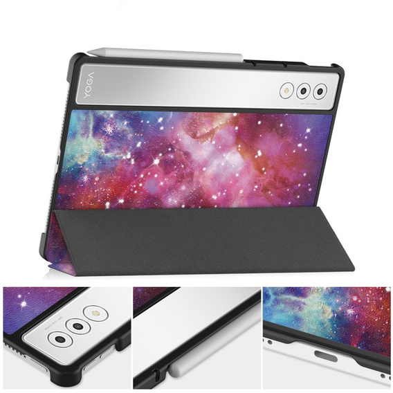 Tok Lenovo Yoga Tab Plus, Smartcase, galaxy