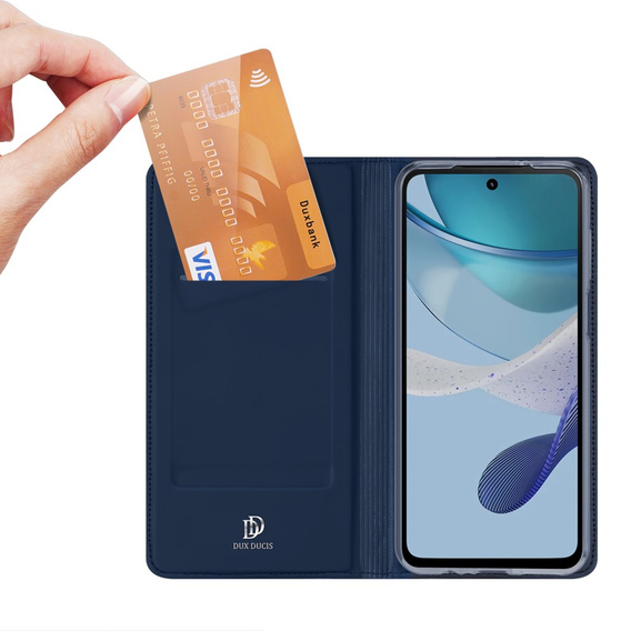 Dux Ducis Telefontok a Motorola Moto G53, Skinpro, sötétkék
