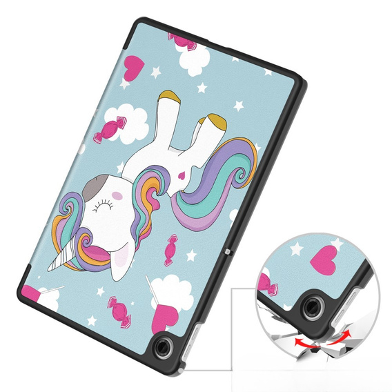 Tok Lenovo Tab TB311FU, Smartcase, unicorn