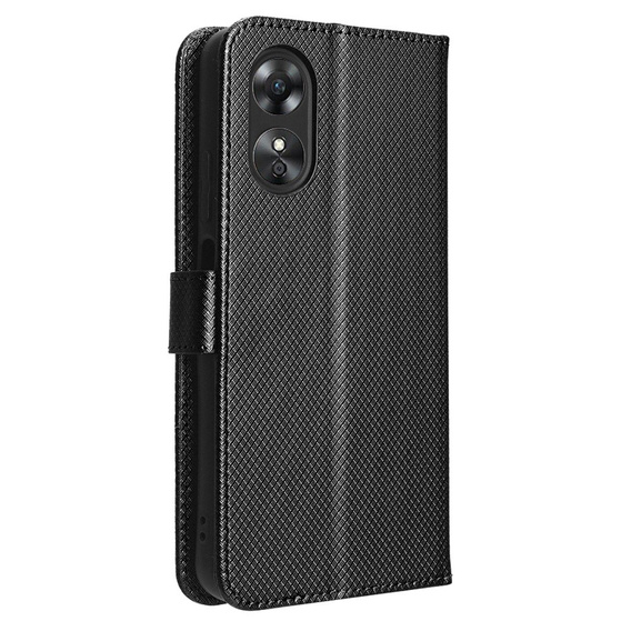 Pattintható tok a Oppo A17, Smart Magnet, fekete