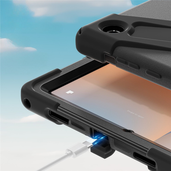 Páncélozott tok állvánnyal és vállpánttal Samsung Galaxy Tab A11+ készülékhez