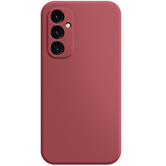 A tok Samsung Galaxy A25, Silicone Lite, piros + 9H üveg