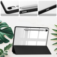 Tok Samsung Galaxy Tab S10 FE+ Plus, Smartcase Hybrid, tolltartó résszel, fekete