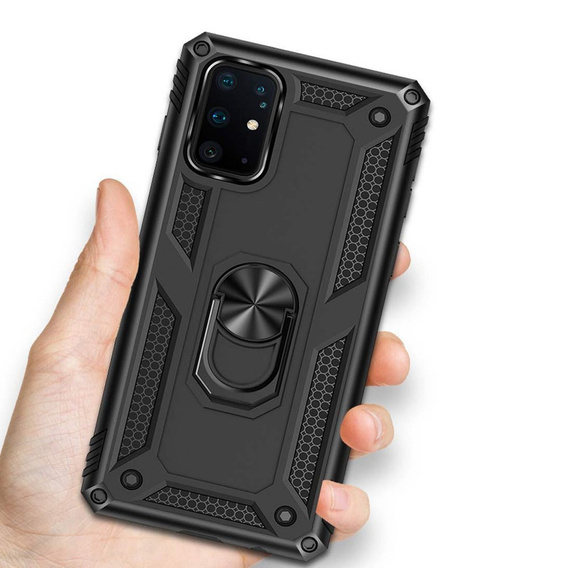 Páncélozott telefontok a Samsung Galaxy S10 Lite, Nox Case Ring, fekete
