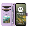 Rhombus Crossbody bőr flip tok Motorola Edge 70 készülékhez