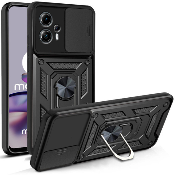 Telefontok a Motorola Moto G13 / G23, CamShield Slide, fekete