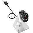 Alumínium USB dokkolóállomás a Garmin Fenix 7/7S/7X/6/6X/6S/6S készülékhez, ezüst színű