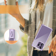 Tok iPhone 14 Pro, ERBORD CornerShield, lila