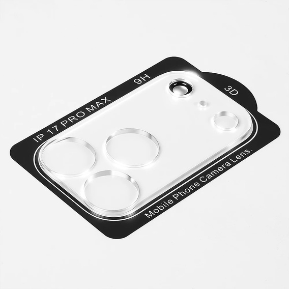 2x ERBORD kamerasziget edzett üveg iPhone 17 Pro Max készülékhez