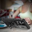 Telefontok a Samsung Galaxy S25 Ultra, KickStand Camera Lens, fekete