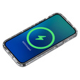 Telefontok a iPhone 14 Pro, Dropproof MagSafe Glitter, fekete