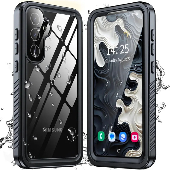 IP68 vízálló tok a Samsung Galaxy S25, fekete