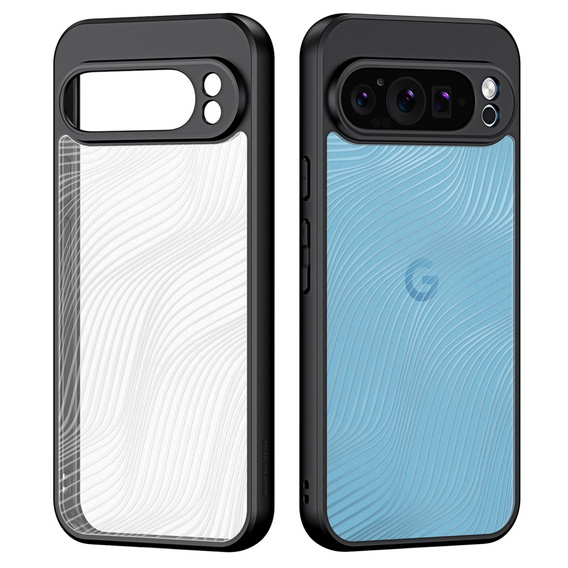 DuxDucis tok Google Pixel 9 Pro XL, Aimo case, átlátszó / fekete
