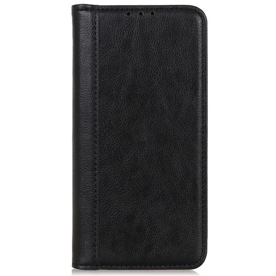 Telefontok a Samsung Galaxy S24, Wallet Litchi Leather, fekete