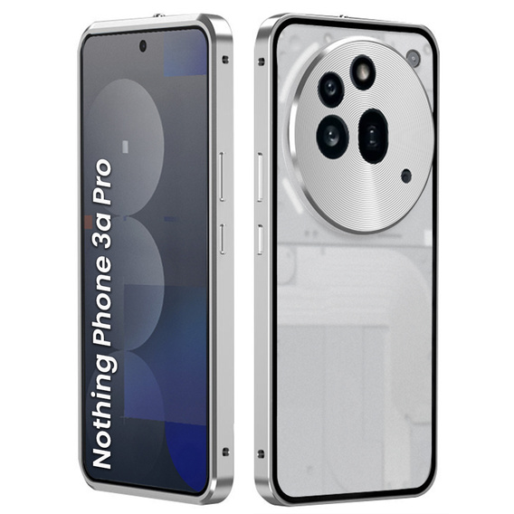 Tok az Nothing Phone 3a Pro, Frame Case, ezüst