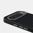 Tok Google Pixel 10 / 10 Pro, ABEEL, MagSafe tok, karbon textúrával, fekete