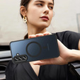 Matt tok Samsung Galaxy A17 5G, MagSafe-hoz, áttetsző fekete
