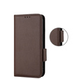 Pattintható tok a Xiaomi Redmi Note 12 5G / POCO X5 5G, Wallet Litchi Magnet, barna