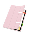 Tok Samsung Galaxy Tab S10+ Plus, Smartcase tolltartóval, rózsaszín