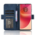 Pattintható tok a Motorola Edge 50 Fusion 5G, Card Slot, sötétkék