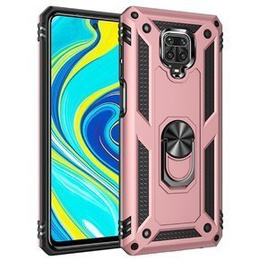 Páncélozott telefontok a Xiaomi Redmi Note 9S / 9 Pro, Nox Case Ring, rózsaszín