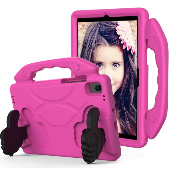 Gyermek tok Samsung Galaxy tab A8 10.5 SM-X200 SM-X205, gyermek tok fogantyúval, kék