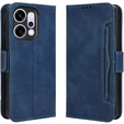 Flap tok Oppo Reno 14, kártya slot, pénztárca, tengerészkék