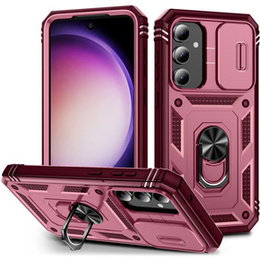 Telefontok a Samsung Galaxy S23 FE, CamShield Slide, rózsaszín / piros