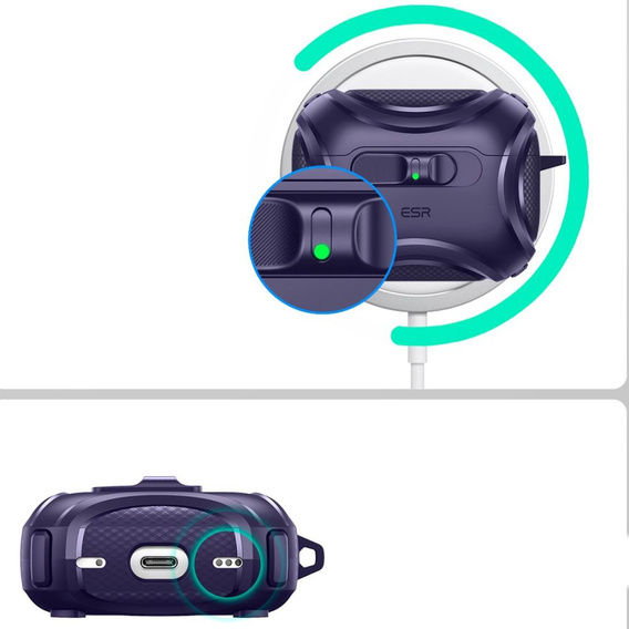 ESR Cyber FlickLock MagSafe fejhallgató tok Apple AirPods Pro 3 készülékekhez