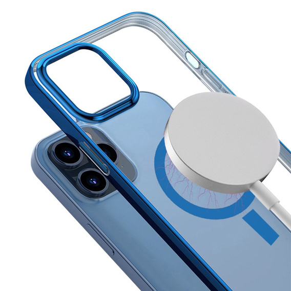 Telefontok a iPhone 13 mini, ERBORD Hybrid MagSafe Case, kék