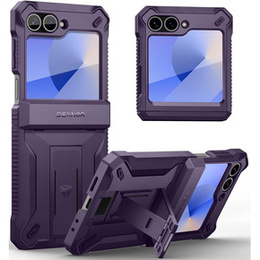 Páncélozott tok Samsung Galaxy Z Flip7 FE / Z Flip6 készülékhez, Dexnor Clip Holder, lila