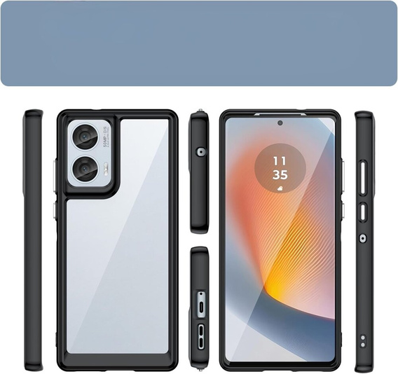 Telefontok a Motorola Edge 50 Fusion 5G, Fusion Hybrid, átlátszó / fekete