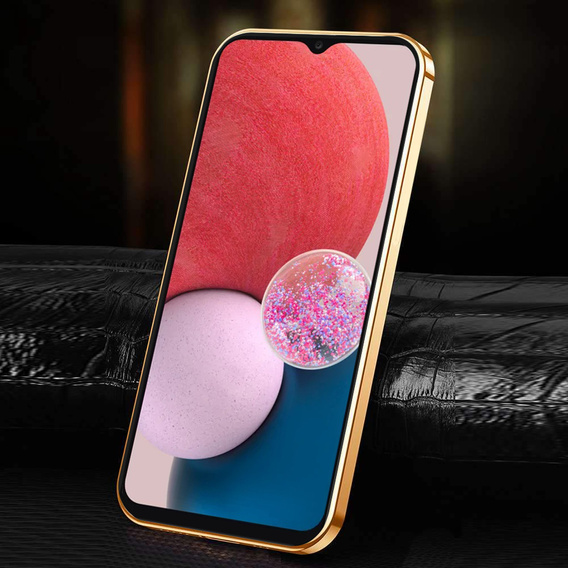 Telefontok a Samsung Galaxy A13 4G, Cowhide Leather, fekete